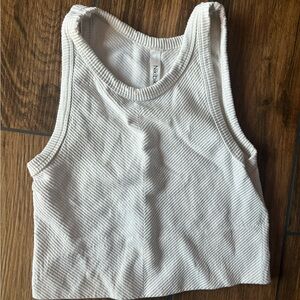 Nikibiki White Athletic Cropped Tank Size M